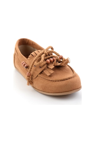 Bambi Taba Kadın Loafer Ayakkabı K01566004872 Taba