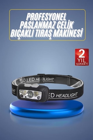 Ayarlanabilir Kafa Lambası Type-c Şarjlı Kompakt Kamp Lambası Çoklu Renk