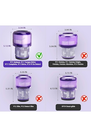 Dyson V11 Sv14 Cyclone Uyumlu Hepa Filtre 2 Adet
