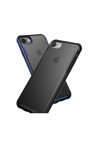 Apple Uyumlu iPhone 7 Kılıf Zore Volks Kapak Siyah