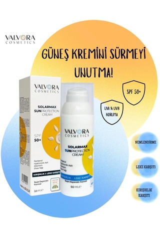 Valvora Cosmetıcs Solarmax Spf 50+ Krem 50 Ml