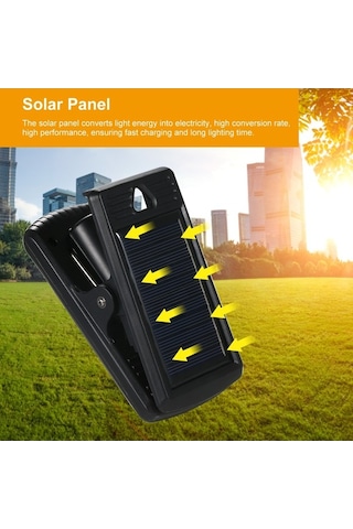 Ebitda 40 Led Dış Mekan Güneş Enerjili Sensörlü Işıklar, Ip65 Su Geçirmez, Çit-garaj-teras Lamba