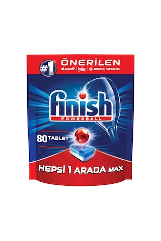 Finish Hepsi Bir Arada Max Bulaşık Makinesi Deterjanı 80 Tablet