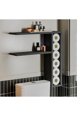 Tiny Duvar Rafı Duvara Monte, Modern Tasarım Antrasit