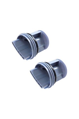 Bosch Uyumlu Wga142x0tr, Wat20480tr, Waw2856xtr, Profilo Cmg120dtr İle Çamaşır Makinesi Pompa Filtre Kapağı 2'li