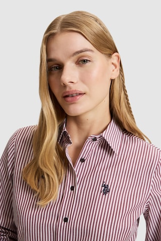 U.S. Polo Assn. Kadın Bordo Uzun Kollu Gömlek 50332398-vr180 Dark Plum