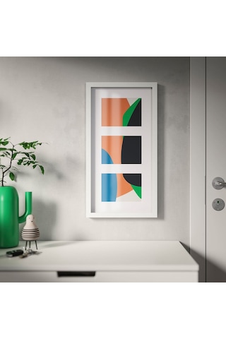 Beyaz Çerçeve, Beyaz, 55x28 Cm