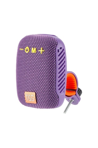 Etashop Bisiklet Bluetooth Hoparlör Taşınabilir Su Geçirmez Çift Bağlantı Fm Radyo Mor