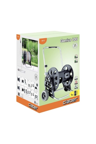 Hortum Makarası Tekerli Genius100 100mt Claber 8872