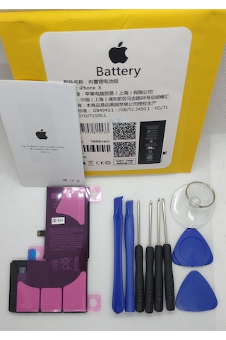 Apple Uyumlu iPhone X Batarya Pil Tamir Setidir
