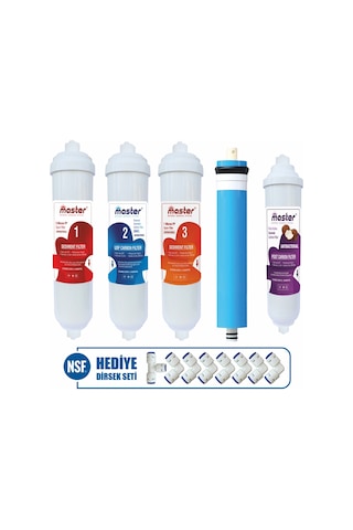 Master Reverse Osmosis System 5 Aşama Kapalı Kasa Su Arıtma Cihazı Filtre Seti