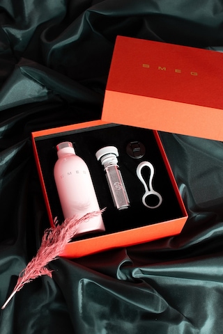 Smeg Pink-grey Termos Gift Box Pembe