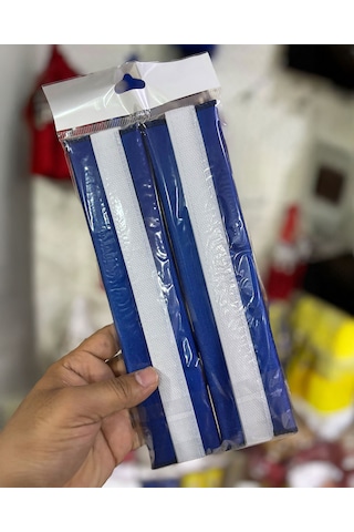 Tüm Otomobillere Uyumlu, Aracınıza Özel Tasarım Baskılı, Emniyet Kemeri Yumuşatıcı Ped, Wwmavı