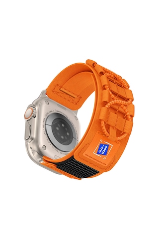 Zore Watch Ultra 49mm Uyumlu Clo- Krd-99 Hasır Kordon-siyah