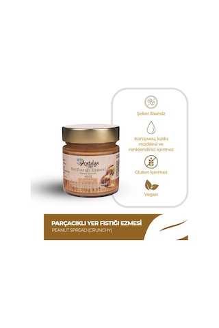 Antalya Reçelcisi 250g Sürülebilir Parçacıklı Yer Fıstığı Ezmesi