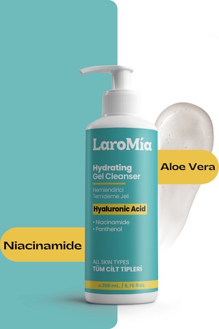 Laromia Propanediol ve Aloe Vera İçeren Nemlendirici Yüz Temizleme Jeli 200 ML