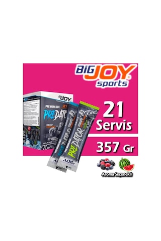 Bigjoy Pre-Dator Go Pre-Workout 17 G x 21 Paket - Karışık Meyve