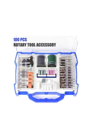 100pcs Güç Döner Takım Aksesuarları Kiti, Kesme, Zımparalama İçin 1/8 İnç Shank Dıy Evrensel Testmen