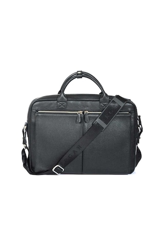 Siyah Deri Unisex Laptop Çantası - S1lc00002897-a41
