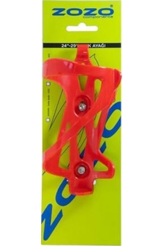 Zozo - Bc23 Plastik Bisiklet Matara Kafesi Kırmızı Suluk Tutucu Kırmızı