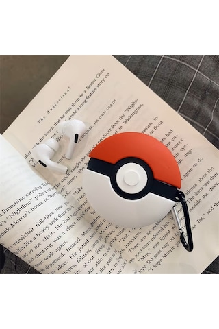 Airpods Pro 3. 2025 Nesil İle Uyumlu Figürlü Kılıf+kanca Kırmızı