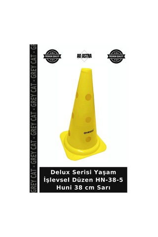 Delux Serisi Yaşam İşlevsel Düzen Hn-38-5 Huni 38 Cm Sarı