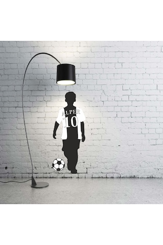 Ahşap Futbolcu Duvar Silüeti