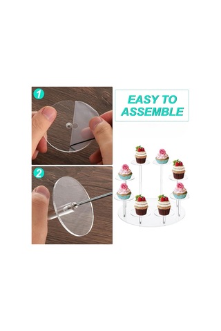 Cbtx Yx034 Akrilik Cupcake Raf Karikatür Kek Standı Şeffaf