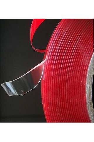 Silikon Çift Taraflı Montaj Bantı Şeffaf Tape 19mm X 33mt