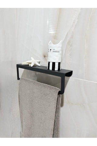 Metal Siyah Havluluk Modern Paslanmaz Çelik Havluluk