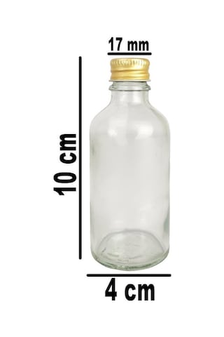 Digithome 6 Lı 50 Ml Gold Metal Kapaklı Cam Zencefil Shot Şişesi Söz Nişan Hediyelik Kolonya Şişesi