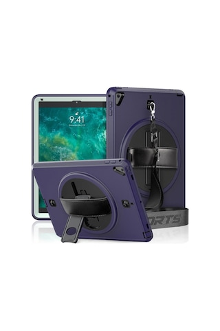 İpad 5 Air 9.7 Kılıf Strap-c Otterbox Tablet Kapak - Lacivert