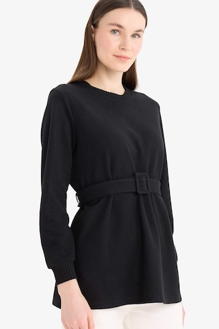 DeFacto Regular Fit Bisiklet Yaka İçi Yumuşak Tüylü Selanik Kumaş Uzun Kollu Tunik F4156AX25SPBK81