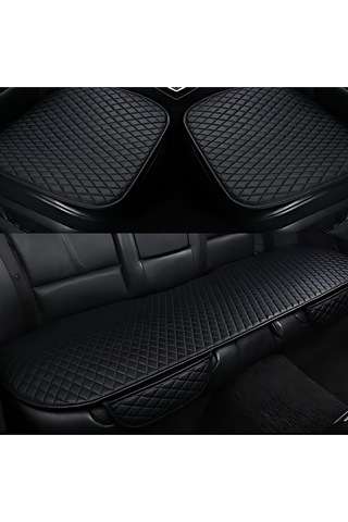 Kia Cerato Uyumlu Deri Kapitone Koltuk Minderi Koruma Kılıfı 3 Lü Set