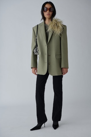 Suud Collection Yeşil Gina Kaşe Blazer Ceket