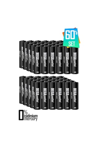 60lı Aaa R03 İnce Kalem Pil Kumanda Pili Zn-c 1.5v