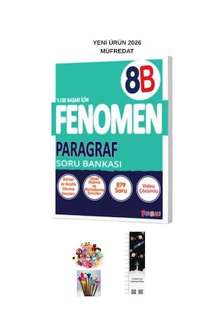 Fenomen 8. Sınıf A-b Paragraf Soru Bankası 2kitap 2026 Müfredat Uzay A.+kalem B Yeni