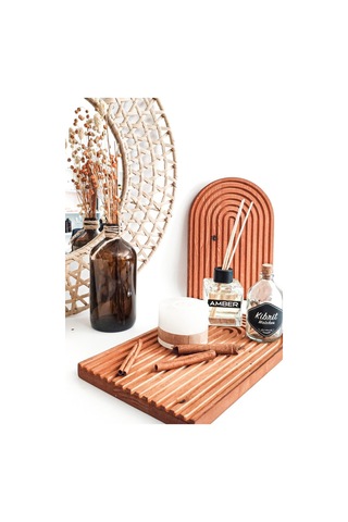 Nishev Gökkuşağı Sunum Tahtası Büyük Koyu Kahve