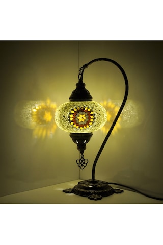 Otantik Mozaik Lamba Masaüstü Lamba Gece Lambası Abajur Osmanlı Dekoratif Masa Lamba Amber