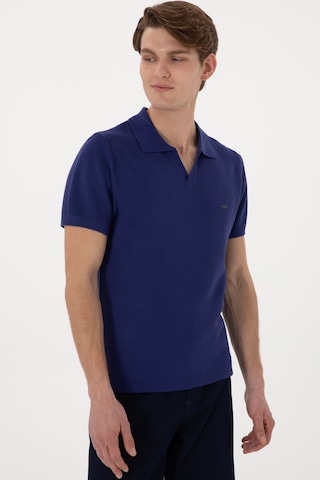 U.S. Polo Assn. Erkek Slim Fit Polo Yaka Açık Lacivert Tişört 50299409-VR059