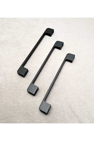 Arel Mat Siyah Tv Ünitesi Vestiyer Yatak Odası Mutfak Dolap Çekmece Kulpu 160 Mm 16 Cm 3 Adet