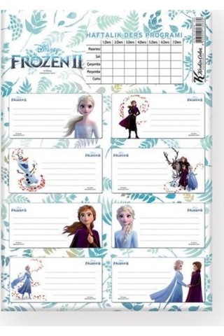 Marka: Frozen Ii Ders Programlı 3lü Etiket Kategori: Etiketler Diğer
