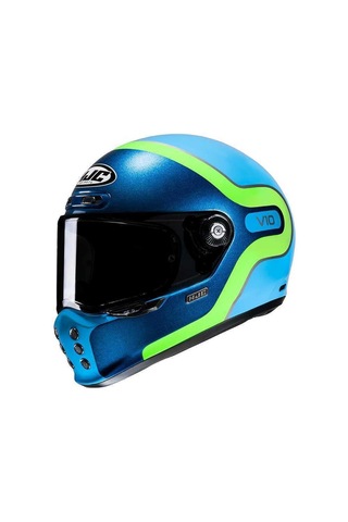 Hjc V10 Grape Mc24 Motosiklet Kaskı Mavi