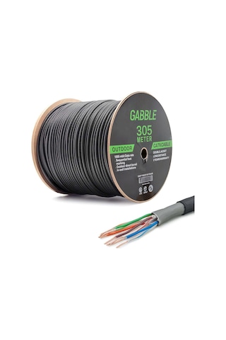 Gabble Gab-cds305 Cat6 305mt Dış Ortam Kablo Od 0.50mm Gabble Gab-cds305 Cat6 305mt Dış Ortam Kablo Od 0.50mm