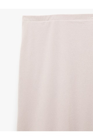 Koton İnce Metalik İplik Detaylı Parıltılı Midi A Kesim Etek Pembe 6sak10026uk Gül