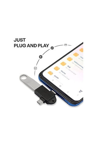 ' Ü 1 Arada Micro Usb Type-c Otg Dönüştürücü Adaptör Otg C Tipi Adaptör 2 In 1 Otg Mikro Usb Dönüştürücü