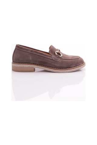 Dgn 246 Kadin Loafer Ayakkabi 246-1567-R1920 Vizon Süet