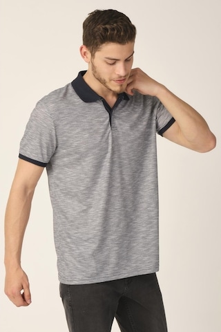 Alexander Gardi Alexandergardı Jakarlı Polo Yaka T-Shirt (E21-8101) (553756011)