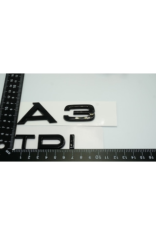 Audi A3 TDi Parlak Siyah ABS 3M 3D Bagaj Yazı Logo Ürün