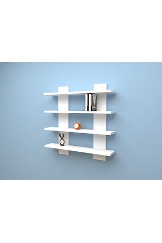 Mbesmobilya Mbes Mobilya Dekoratif H Model Raf Beyaz